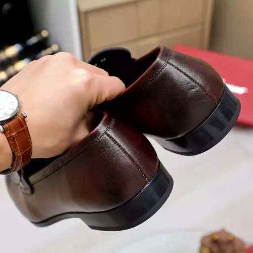 Replica Salvatore Ferragamo Leather Shoes For Men #1355583 $88.00 USD for Wholesale