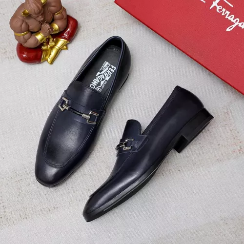 Cheap Salvatore Ferragamo Leather Shoes For Men #1355584, $$88.00 USD On Salvatore Ferragamo Leather Shoes