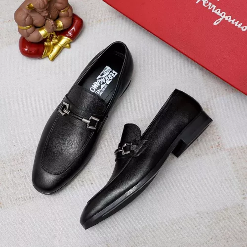 Cheap Salvatore Ferragamo Leather Shoes For Men #1355586, $$88.00 USD On Salvatore Ferragamo Leather Shoes