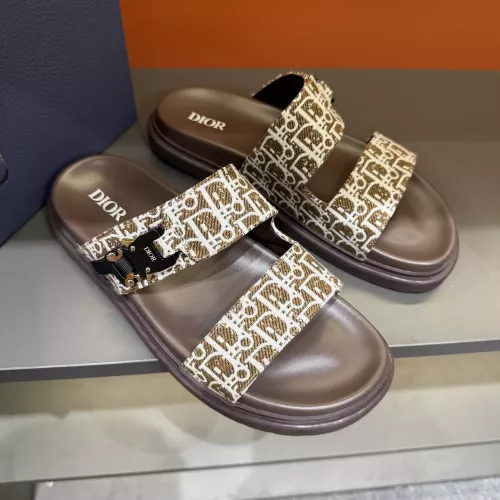 Replica Christian Dior Slippers For Men #1355664 $56.00 USD for Wholesale