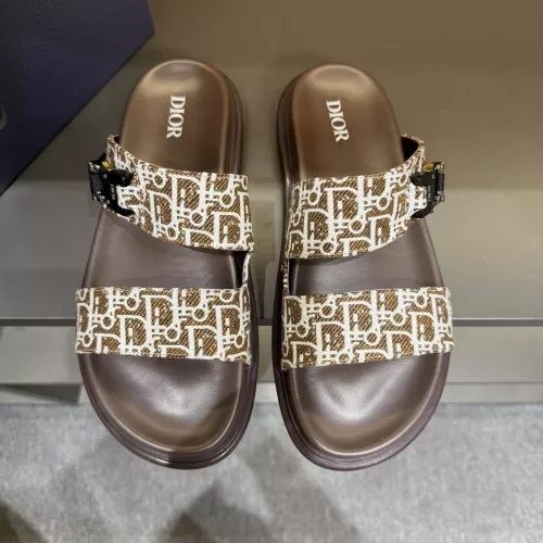 Replica Christian Dior Slippers For Men #1355664 $56.00 USD for Wholesale