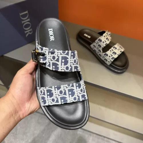 Replica Christian Dior Slippers For Men #1355665 $56.00 USD for Wholesale