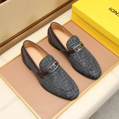 Replica Fendi Leather Shoes For Men #1355820 $88.00 USD for Wholesale