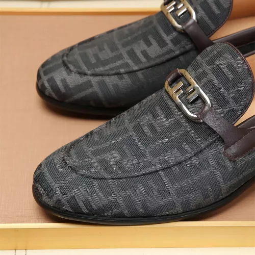 Replica Fendi Leather Shoes For Men #1355820 $88.00 USD for Wholesale