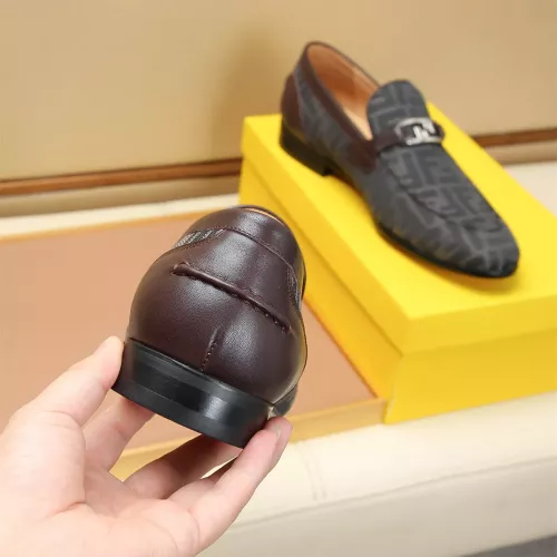 Replica Fendi Leather Shoes For Men #1355820 $88.00 USD for Wholesale
