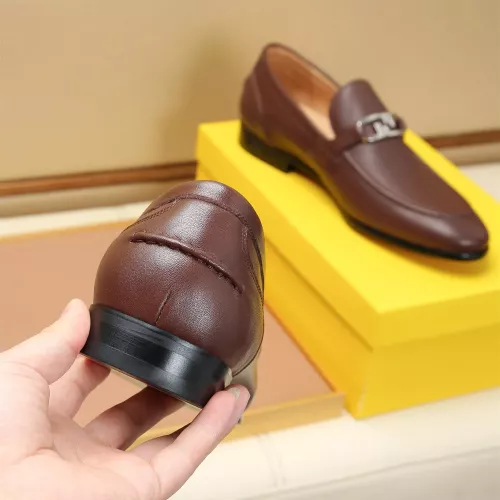 Replica Fendi Leather Shoes For Men #1355823 $88.00 USD for Wholesale