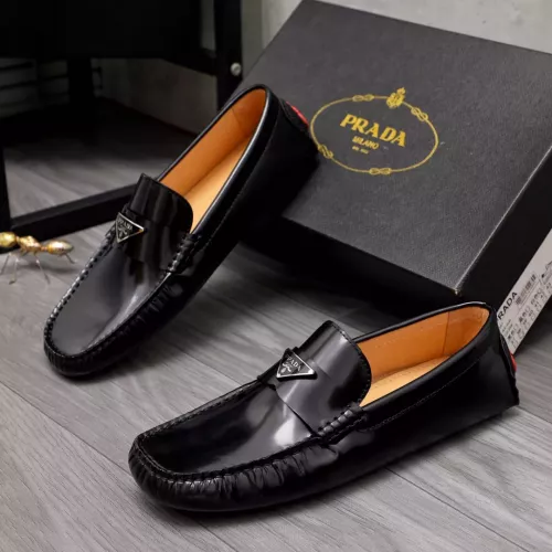 Cheap Prada Leather Shoes For Men #1356274, $$80.00 USD On Prada Leather Shoes