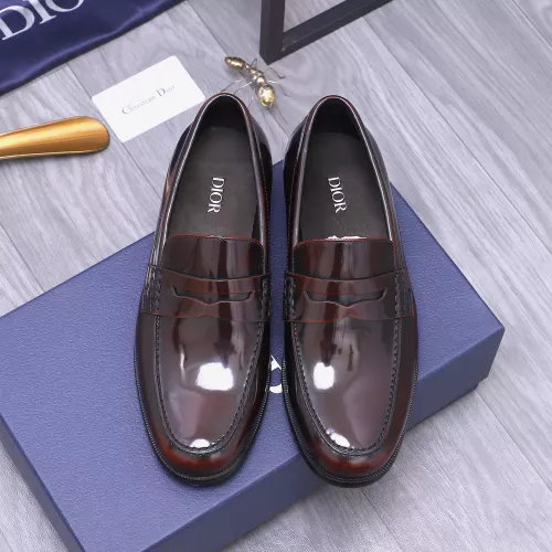 Replica Christian Dior Leather Shoes For Men #1356307 $105.00 USD for Wholesale