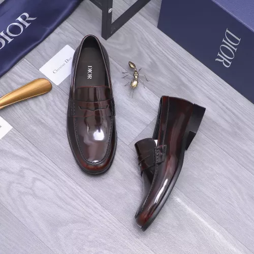 Replica Christian Dior Leather Shoes For Men #1356307 $105.00 USD for Wholesale