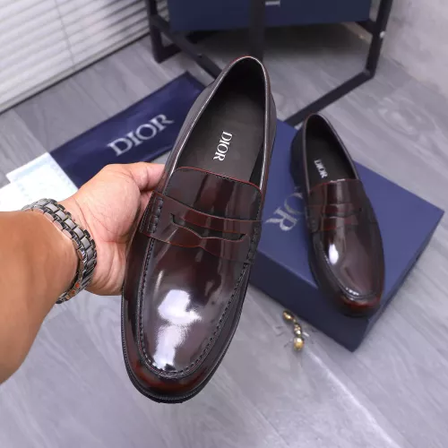 Replica Christian Dior Leather Shoes For Men #1356307 $105.00 USD for Wholesale