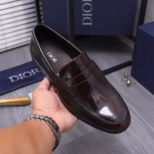 Replica Christian Dior Leather Shoes For Men #1356307 $105.00 USD for Wholesale