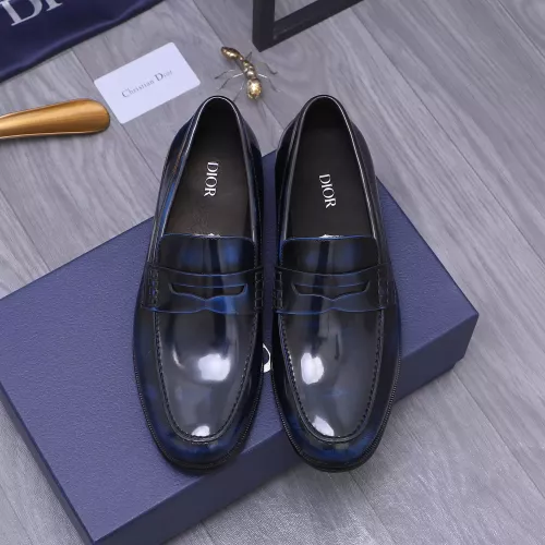 Replica Christian Dior Leather Shoes For Men #1356308 $105.00 USD for Wholesale