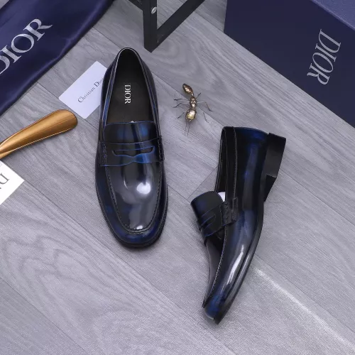 Replica Christian Dior Leather Shoes For Men #1356308 $105.00 USD for Wholesale