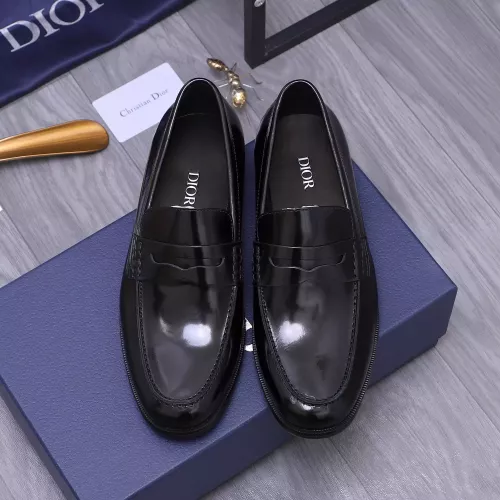 Replica Christian Dior Leather Shoes For Men #1356309 $105.00 USD for Wholesale