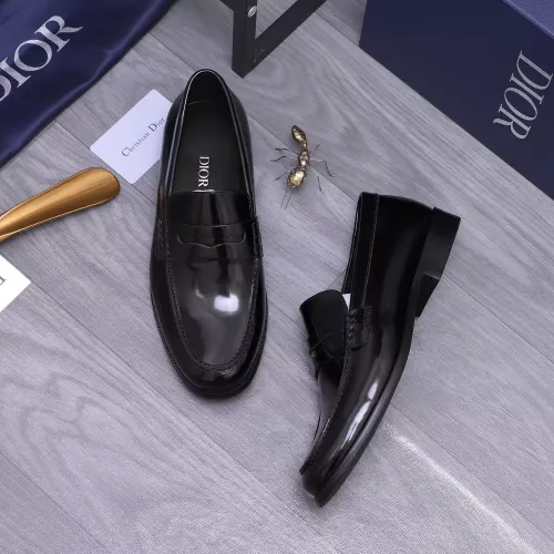 Replica Christian Dior Leather Shoes For Men #1356309 $105.00 USD for Wholesale