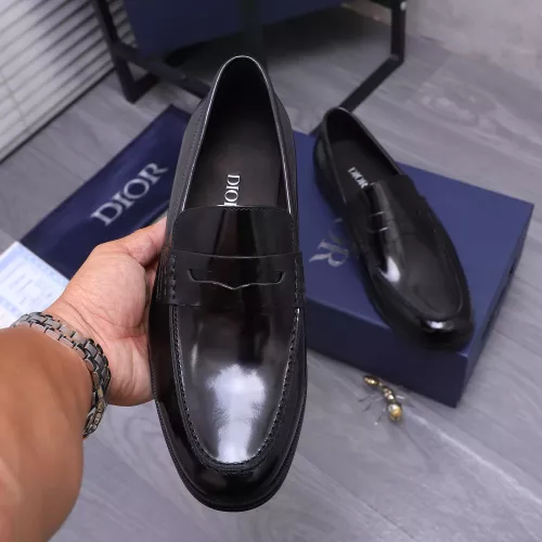 Replica Christian Dior Leather Shoes For Men #1356309 $105.00 USD for Wholesale