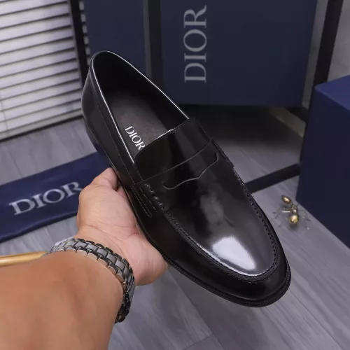 Replica Christian Dior Leather Shoes For Men #1356309 $105.00 USD for Wholesale