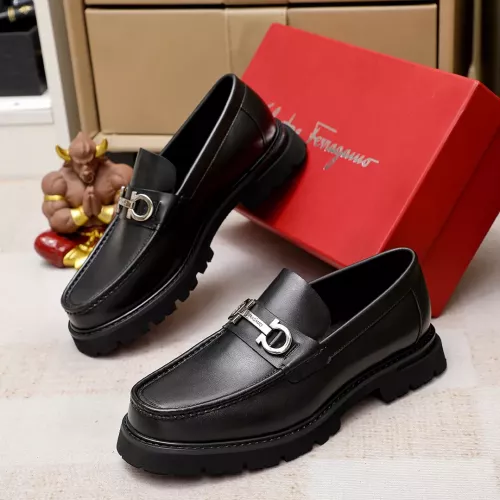 Cheap Salvatore Ferragamo Leather Shoes For Men #1356314, $$88.00 USD On Salvatore Ferragamo Leather Shoes