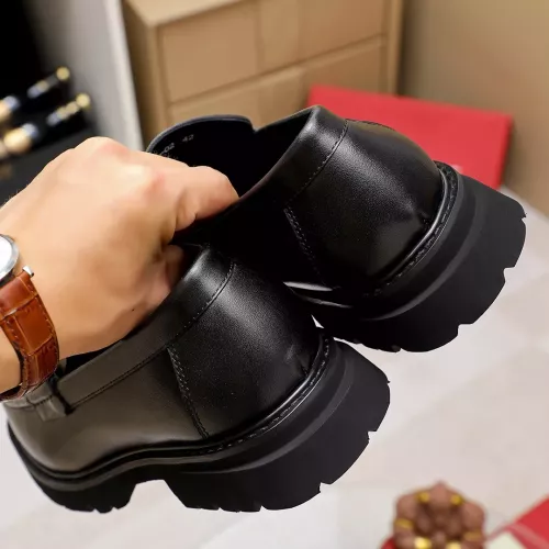 Replica Salvatore Ferragamo Leather Shoes For Men #1356314 $88.00 USD for Wholesale