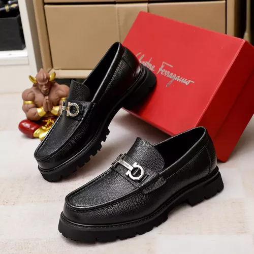 Cheap Salvatore Ferragamo Leather Shoes For Men #1356315, $$88.00 USD On Salvatore Ferragamo Leather Shoes