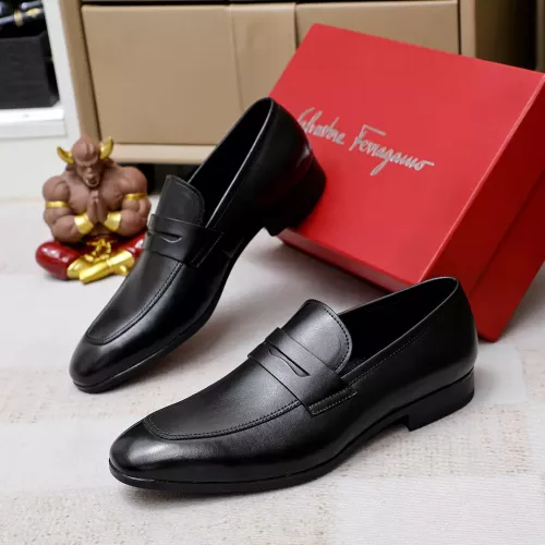 Cheap Salvatore Ferragamo Leather Shoes For Men #1356324, $$88.00 USD On Salvatore Ferragamo Leather Shoes
