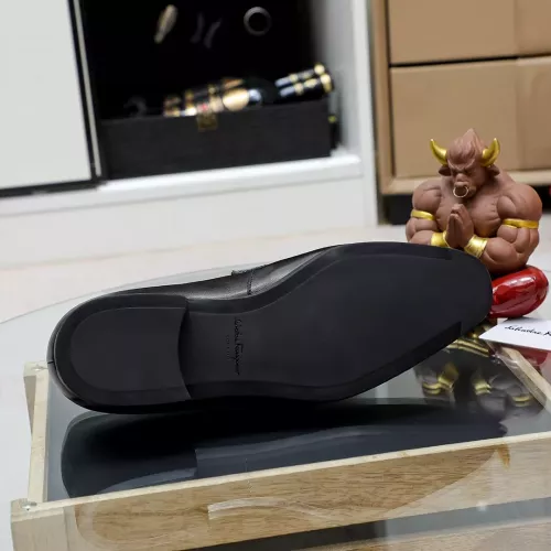 Replica Salvatore Ferragamo Leather Shoes For Men #1356324 $88.00 USD for Wholesale