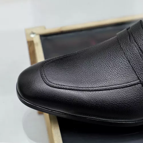 Replica Salvatore Ferragamo Leather Shoes For Men #1356325 $88.00 USD for Wholesale