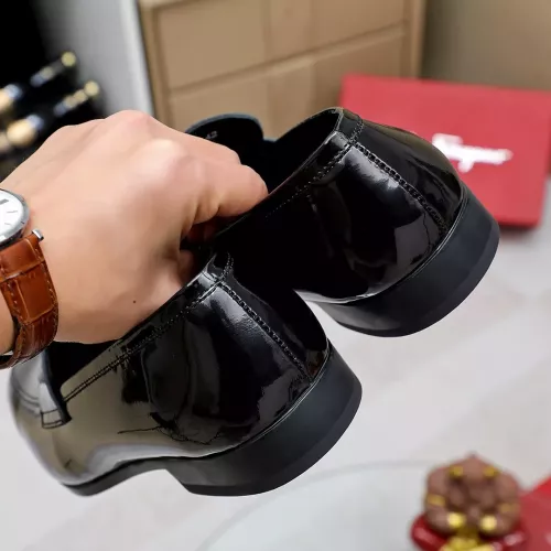 Replica Salvatore Ferragamo Leather Shoes For Men #1356326 $88.00 USD for Wholesale