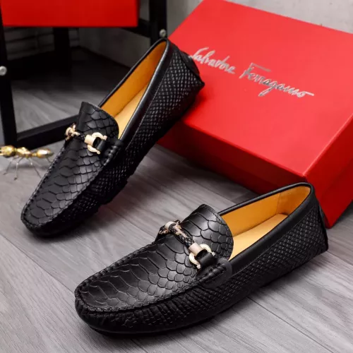 Cheap Salvatore Ferragamo Leather Shoes For Men #1356487, $$76.00 USD On Salvatore Ferragamo Leather Shoes