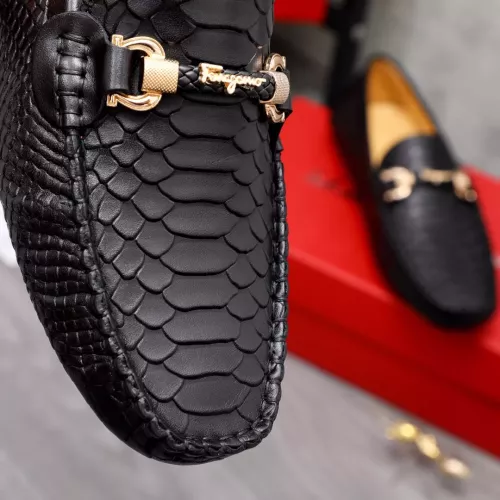 Replica Salvatore Ferragamo Leather Shoes For Men #1356487 $76.00 USD for Wholesale