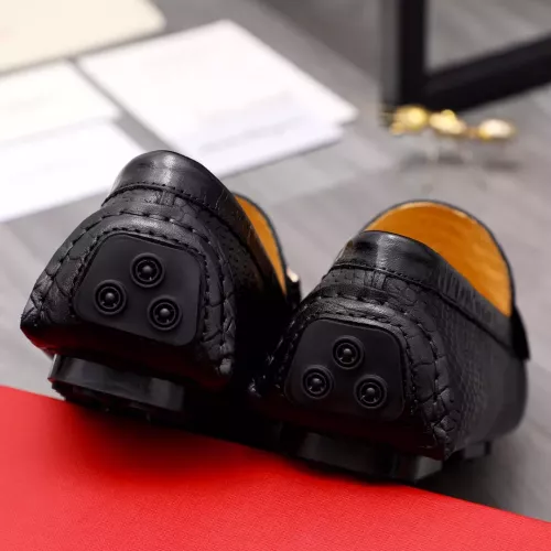 Replica Salvatore Ferragamo Leather Shoes For Men #1356487 $76.00 USD for Wholesale