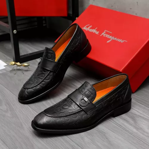 Cheap Salvatore Ferragamo Leather Shoes For Men #1356488, $$92.00 USD On Salvatore Ferragamo Leather Shoes