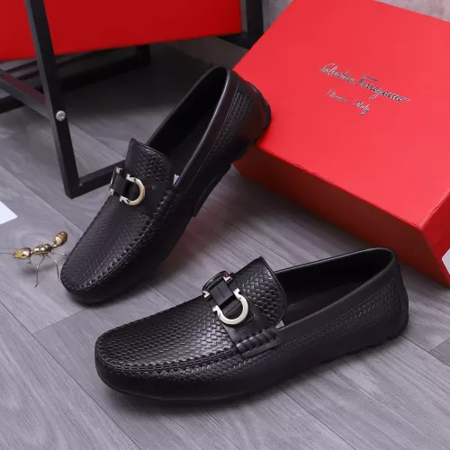 Cheap Salvatore Ferragamo Leather Shoes For Men #1356490, $$92.00 USD On Salvatore Ferragamo Leather Shoes