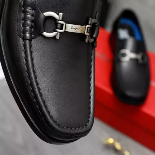 Replica Salvatore Ferragamo Leather Shoes For Men #1356491 $92.00 USD for Wholesale