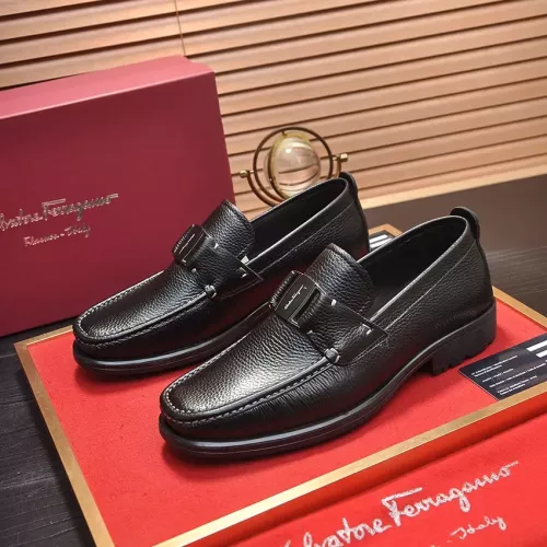 Cheap Salvatore Ferragamo Leather Shoes For Men #1356492, $$96.00 USD On Salvatore Ferragamo Leather Shoes