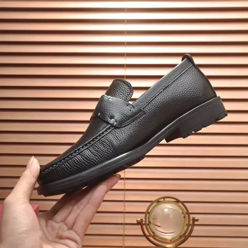 Replica Salvatore Ferragamo Leather Shoes For Men #1356492 $96.00 USD for Wholesale