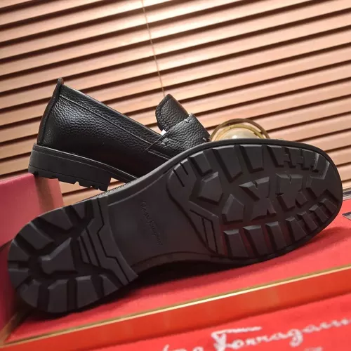 Replica Salvatore Ferragamo Leather Shoes For Men #1356492 $96.00 USD for Wholesale