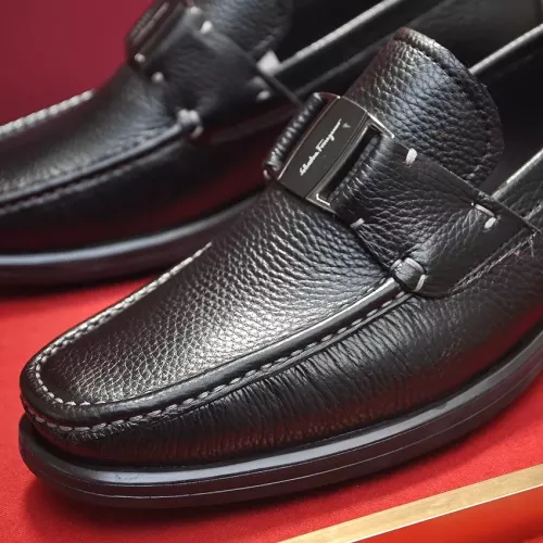 Replica Salvatore Ferragamo Leather Shoes For Men #1356492 $96.00 USD for Wholesale