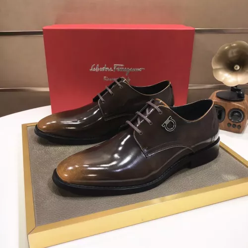 Cheap Salvatore Ferragamo Leather Shoes For Men #1356497, $$100.00 USD On Salvatore Ferragamo Leather Shoes
