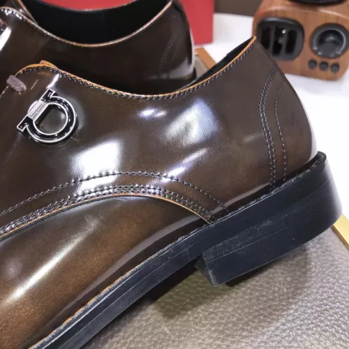 Replica Salvatore Ferragamo Leather Shoes For Men #1356497 $100.00 USD for Wholesale