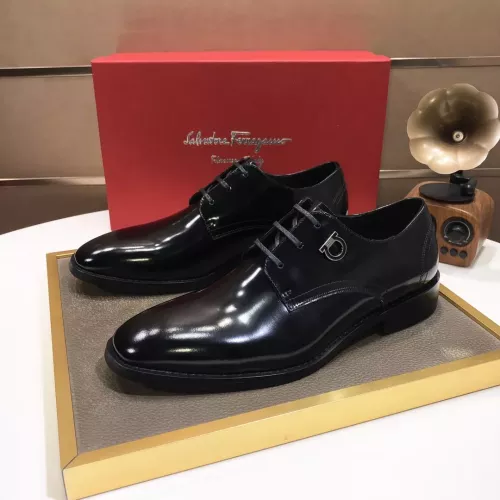 Cheap Salvatore Ferragamo Leather Shoes For Men #1356498, $$100.00 USD On Salvatore Ferragamo Leather Shoes