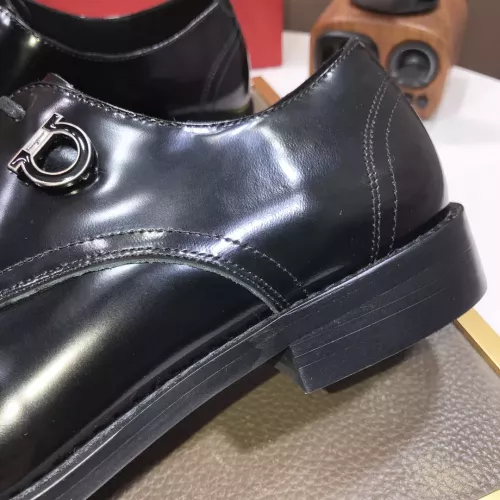 Replica Salvatore Ferragamo Leather Shoes For Men #1356498 $100.00 USD for Wholesale