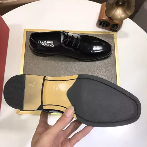 Replica Salvatore Ferragamo Leather Shoes For Men #1356498 $100.00 USD for Wholesale