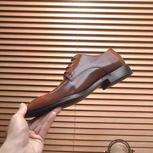 Replica Prada Leather Shoes For Men #1356518 $100.00 USD for Wholesale