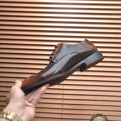 Replica Prada Leather Shoes For Men #1356519 $100.00 USD for Wholesale