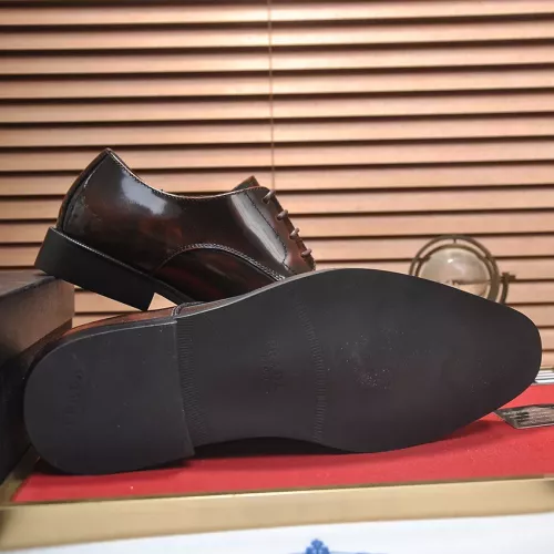 Replica Prada Leather Shoes For Men #1356519 $100.00 USD for Wholesale
