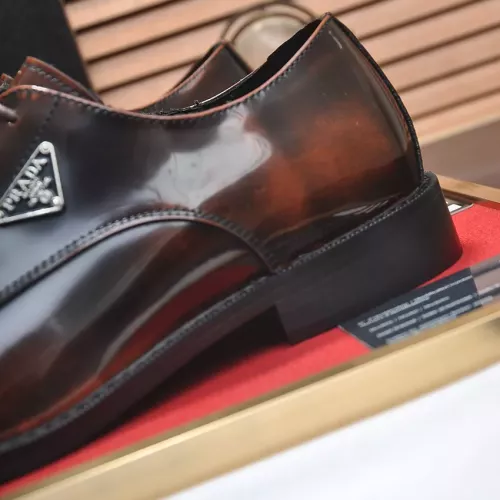 Replica Prada Leather Shoes For Men #1356519 $100.00 USD for Wholesale