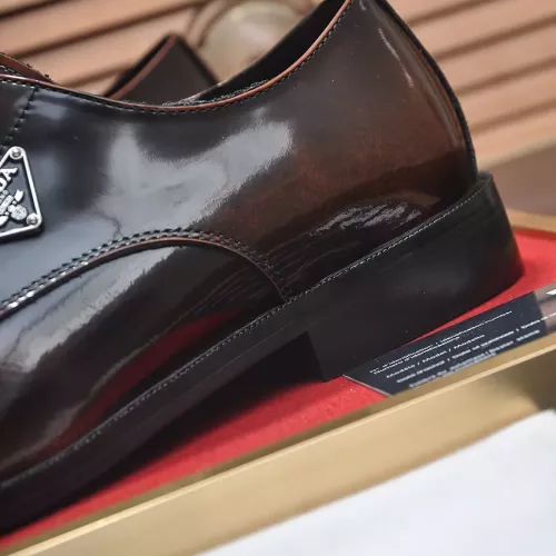 Replica Prada Leather Shoes For Men #1356521 $100.00 USD for Wholesale