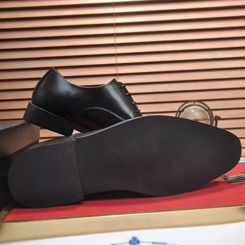 Replica Prada Leather Shoes For Men #1356524 $100.00 USD for Wholesale