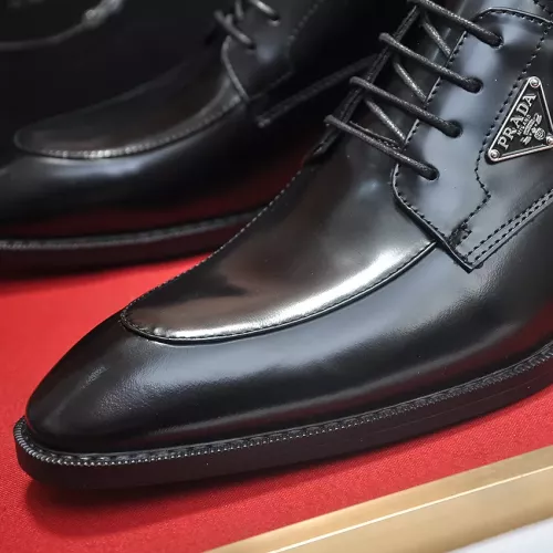 Replica Prada Leather Shoes For Men #1356524 $100.00 USD for Wholesale